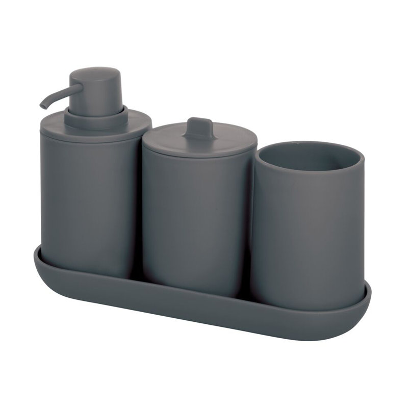 iDesign The Cade 4 Piece Bathroom Accessory Set Wayfair